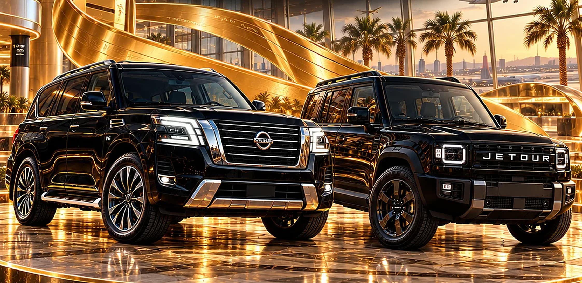 سيارات A63A في صالة المطار